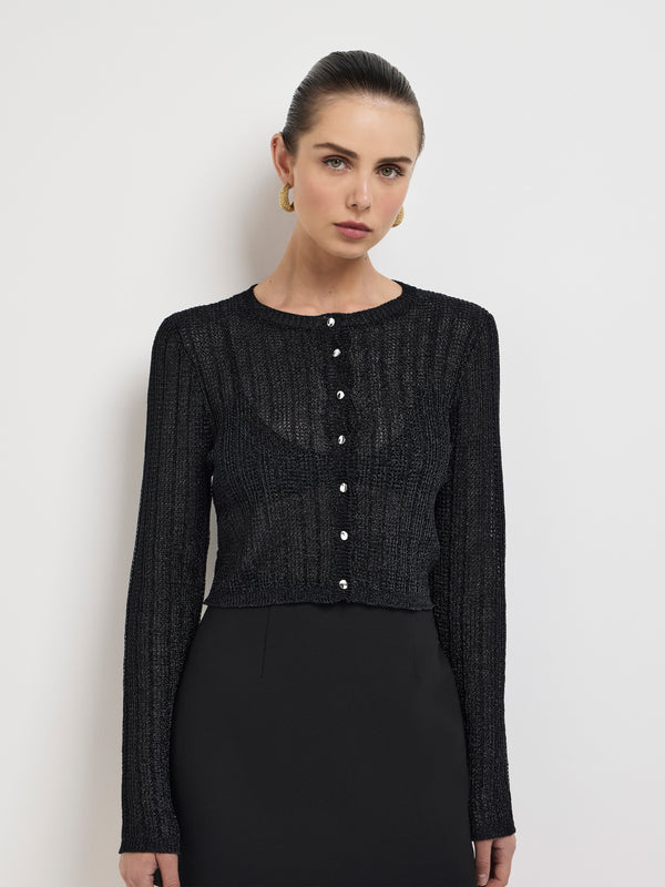 Size8 SHEIKE Lotty Knit Black 1007561 Detail Image