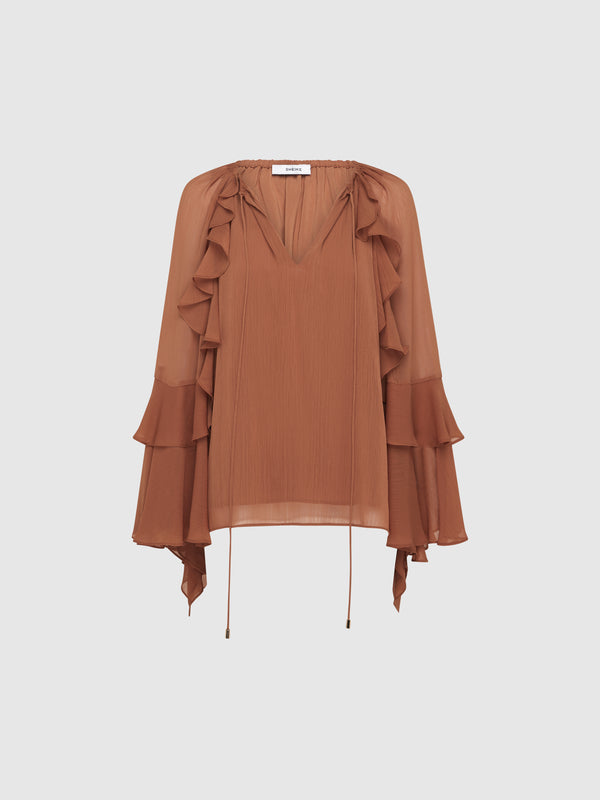 SHEIKE Clara Shirt Ginger 1007568 Ghost Image