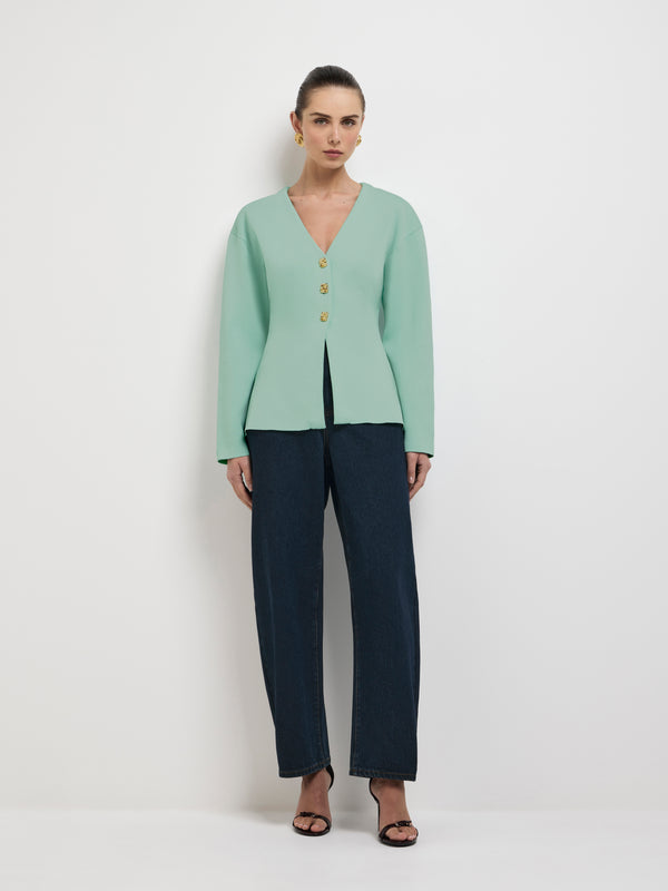 SHEIKE Bailey Knit Cardigan 1007626 Mint Front Image