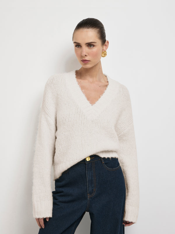 SHEIKE Elena Jumper Ivory 1007634 Close Up Image