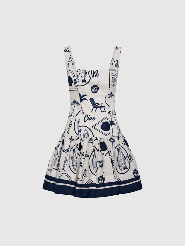 SHEIKE Sea Club Mini Dress Print 1007650 Ghost Image