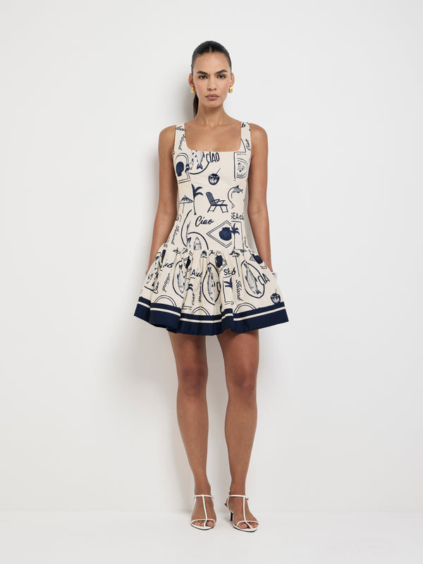 Size8 SHEIKE Sea Club Mini Dress Print 1007650 Front Image