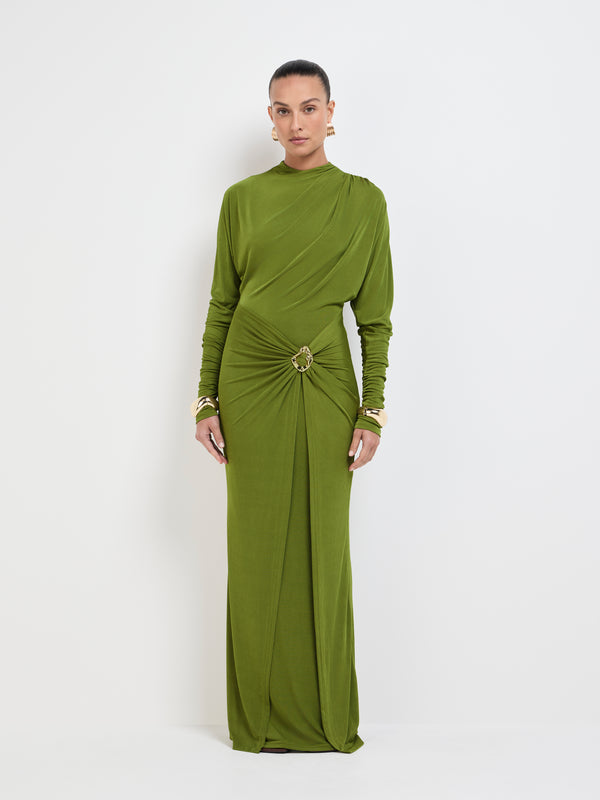 Size8 SHEIKE Hazel Maxi Dress Green 1007656 Front Image