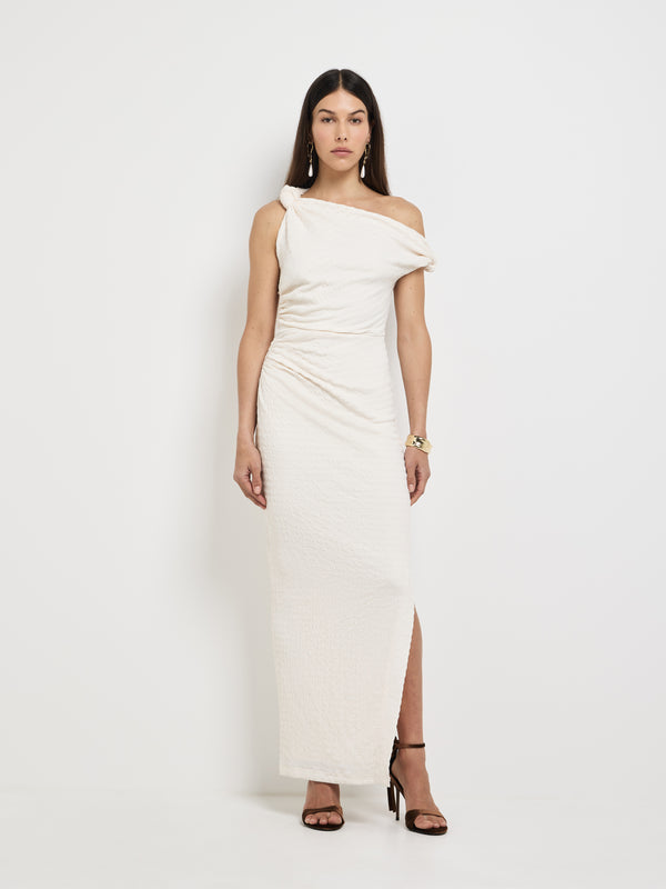 Size6 SHEIKE Willow Midi Dress Ecru 1007658 Front Image