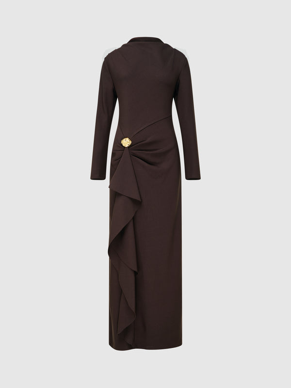 SHEIKE Alicia Maxi Dress Mocha 1007662 Ghost Image
