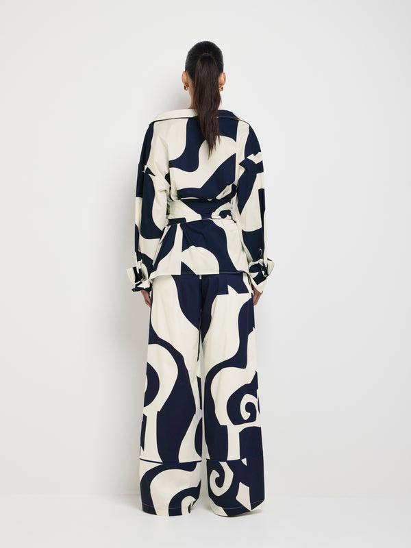 SHEIKE Ripple Shirt Abstract 1007669 Back Image