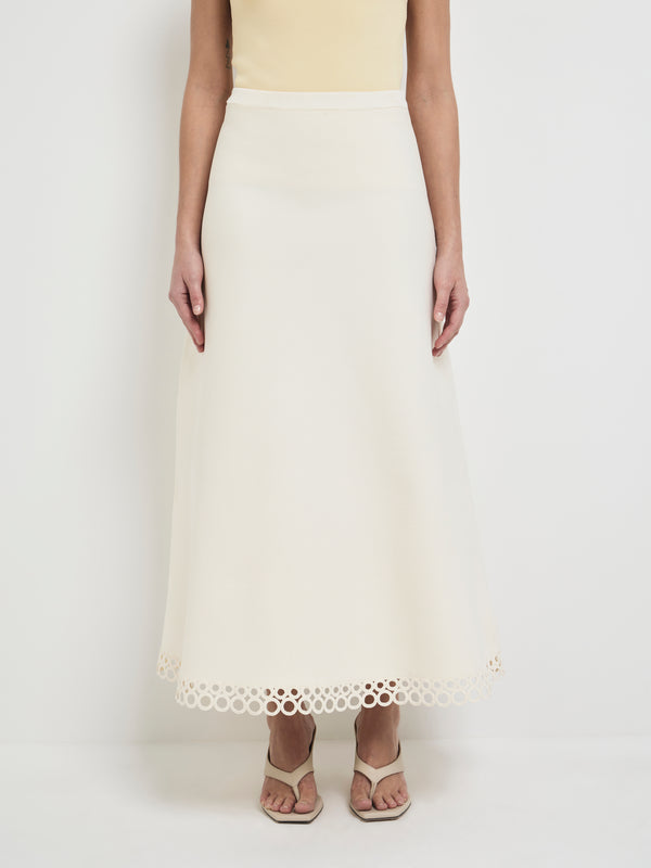 Size8 SHEIKE Stephanie Skirt Ivory 1007673 Front Image