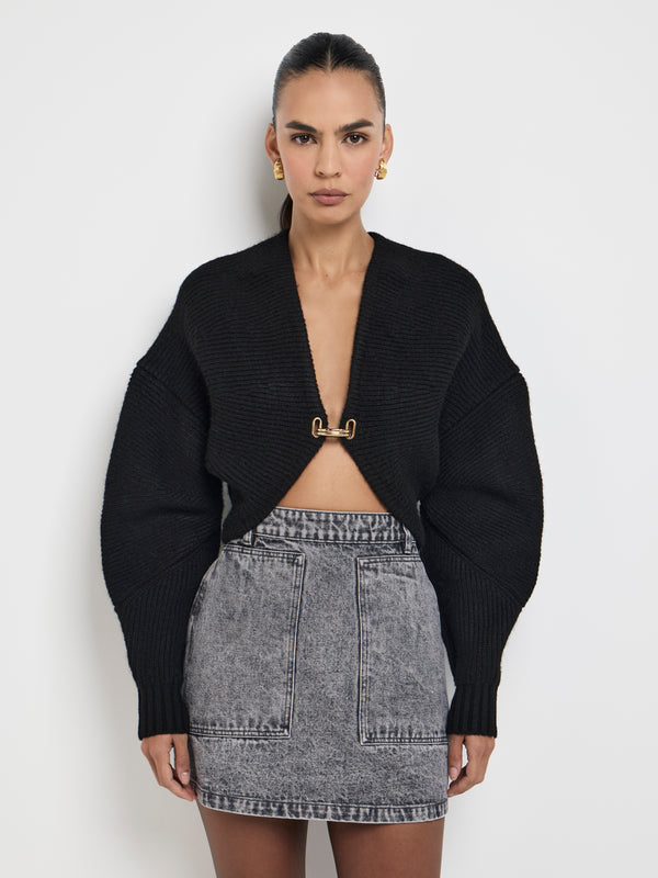 Size8 SHEIKE Camille Crop Cardi Black 1007675 Detail Image