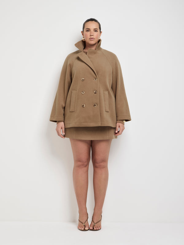 Size16 SHEIKE Alina Coat Camel 1007680 Front Image