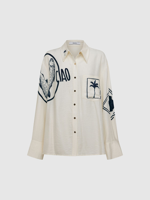SHEIKE Sea Club Shirt Print 1007702 Ghost Image