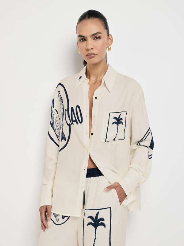 Size8 SHEIKE Sea Club Shirt Print 1007702 Detail Image