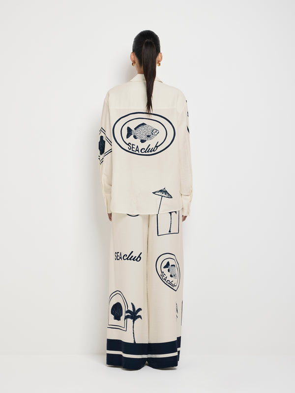 SHEIKE Sea Club Shirt Print 1007702 Back Image