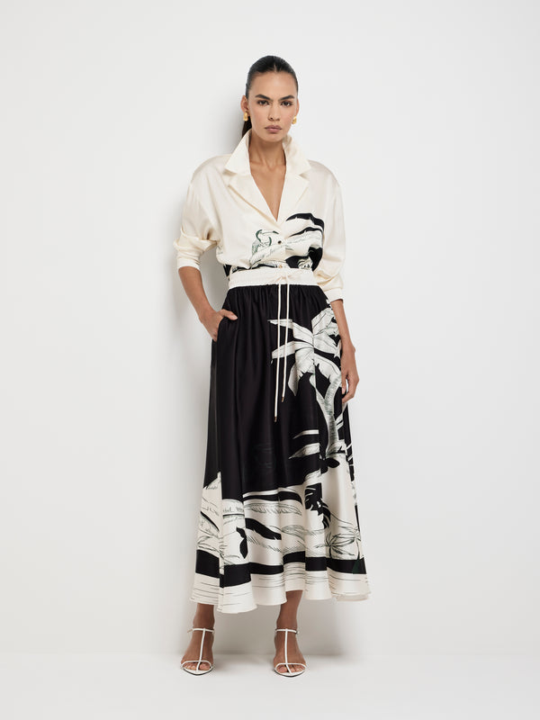 SHEIKE Midnight Palms Shirt Print 1007708 Front Image