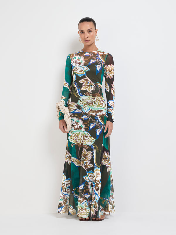 SHEIKE Paloma Maxi Dress Floral 1007728 Front Image Styled