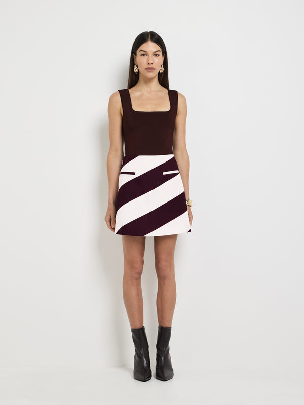 Size6 SHEIKE Lola Mini Skirt Stripe 1007736 Front Image