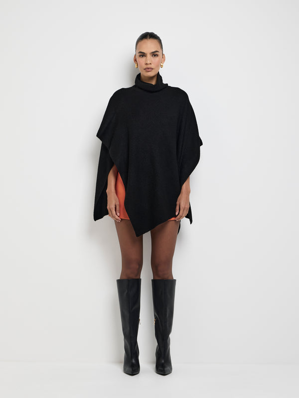SHEIKE Eloise Poncho Black 1007745 Front Image