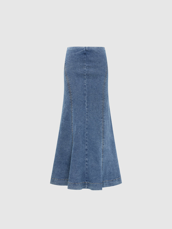 SHEIKE Ria Denim Skirt Denim 1007756 Ghost Image