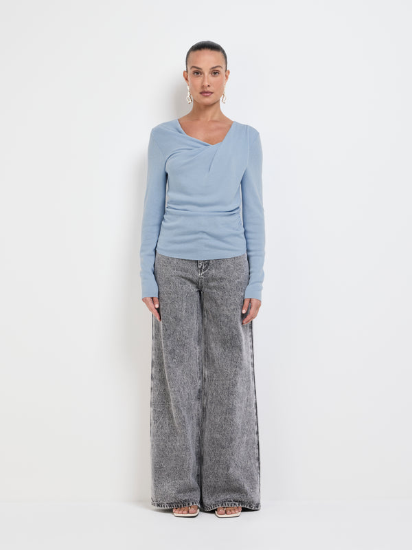 SHEIKE Dahlia Top Powder Blue 1007765 Front Image Styled