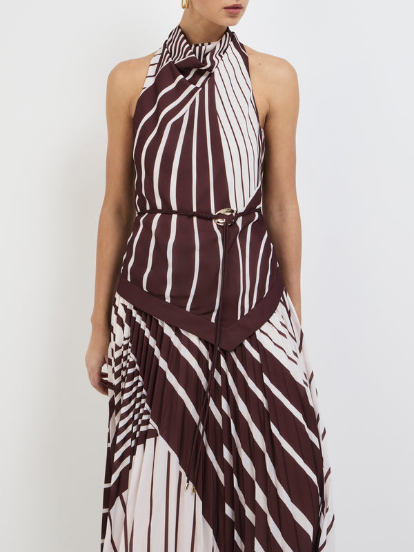 SHEIKE Montmartre Strip Maxi Dress Print 1007792 Detail Image