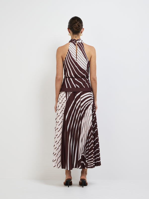 SHEIKE Montmartre Strip Maxi Dress Print 1007792 Back Image