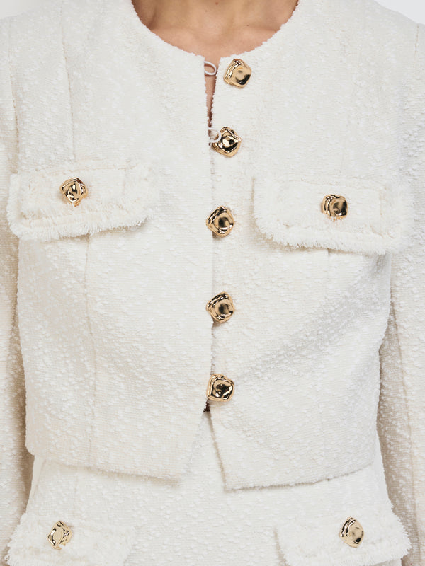 SHEIKE Audrey Jacket Ivory 1007801 Fabric Swatch Image