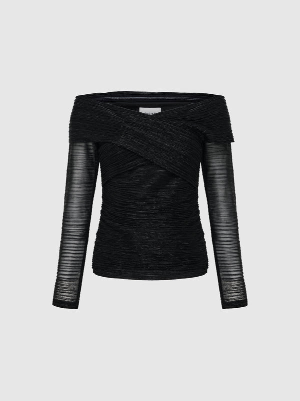 SHEIKE Josephine Top Black 1007809 Ghost Image