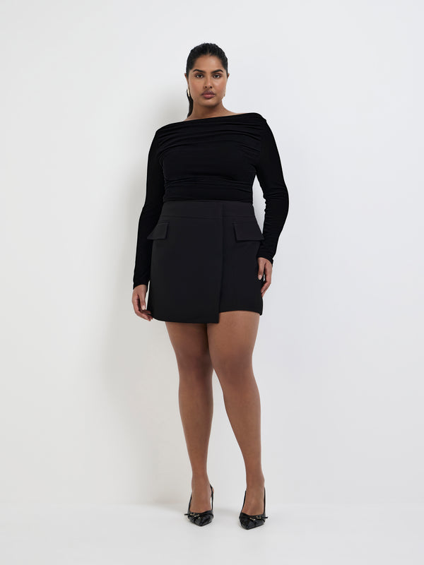 Size16 SHEIKE Yvette Top Black 1007818 Front Image