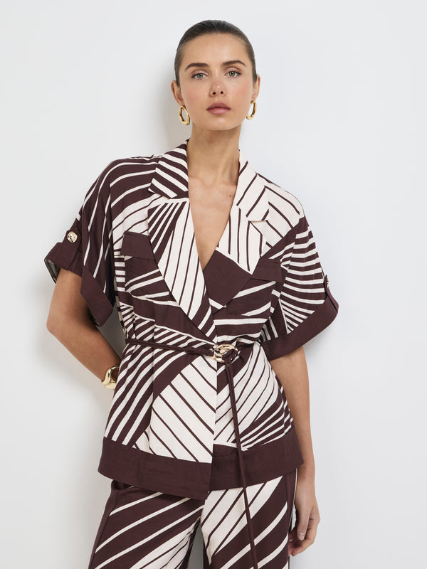 Size8 SHEIKE Montmartre Stripe Shirt Print 1007817 Detail Image