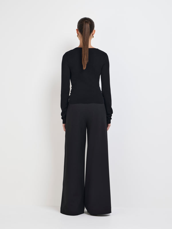 SHEIKE Dahlia Top Black 1007834 Back Image