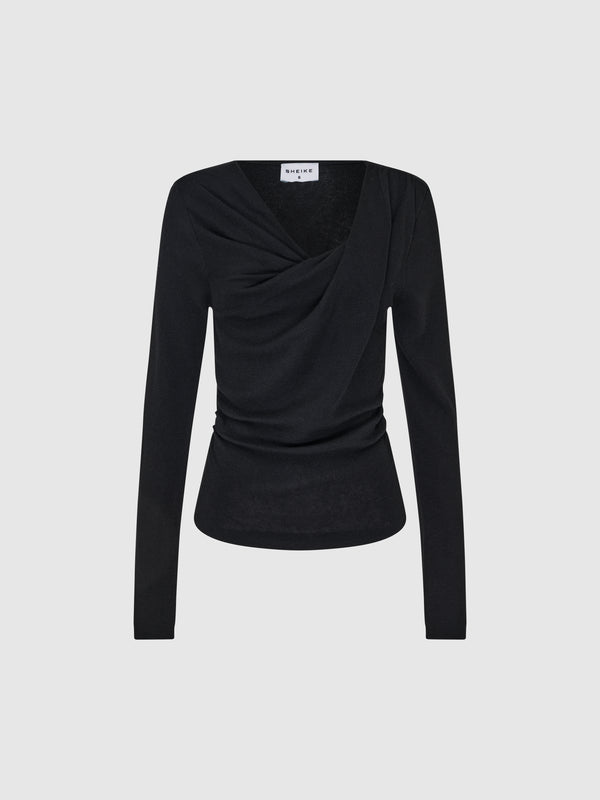 SHEIKE Dahlia Top Black 1007834 Ghost Image