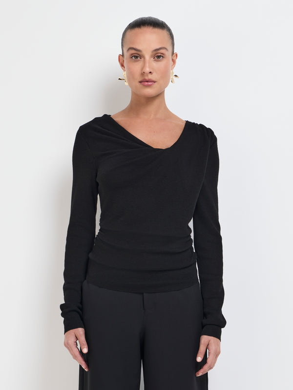 Size8 SHEIKE Dahlia Top Black 1007834 Detail Image