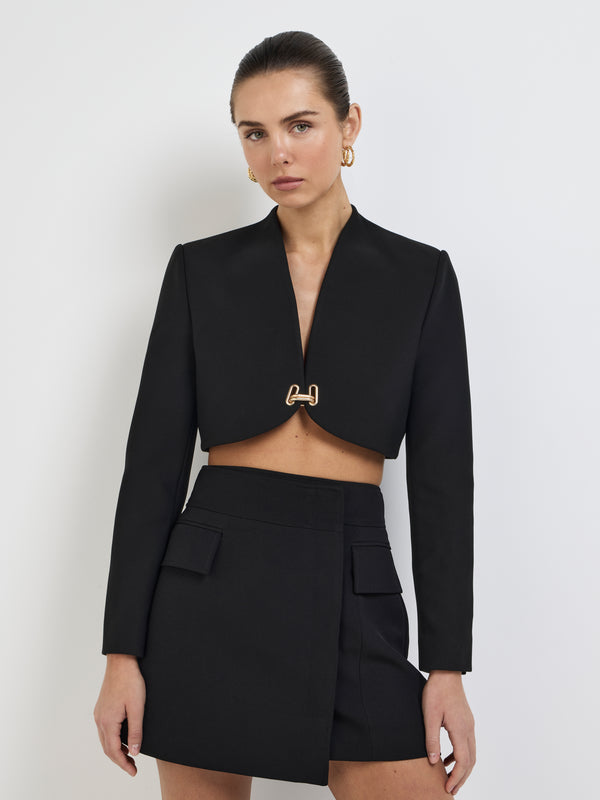 Size8 SHEIKE Serena Cropped Jacket Black 1007835 Detail Image