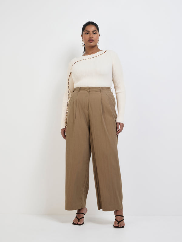Size16 SHEIKE Melanie Pant Tan 1007836 Detail Image