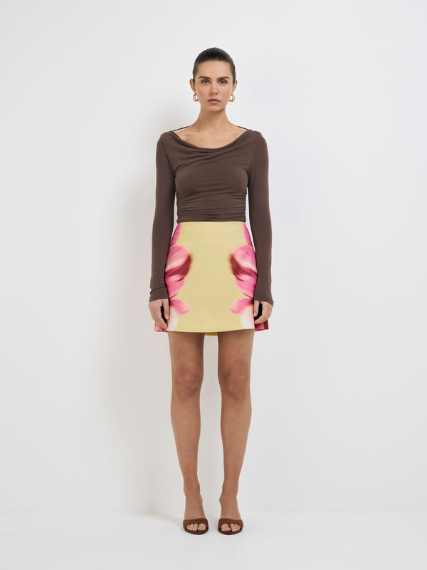 SHEIKE Sabrina Mini Skirt Floral 1007843 Front Styled Image