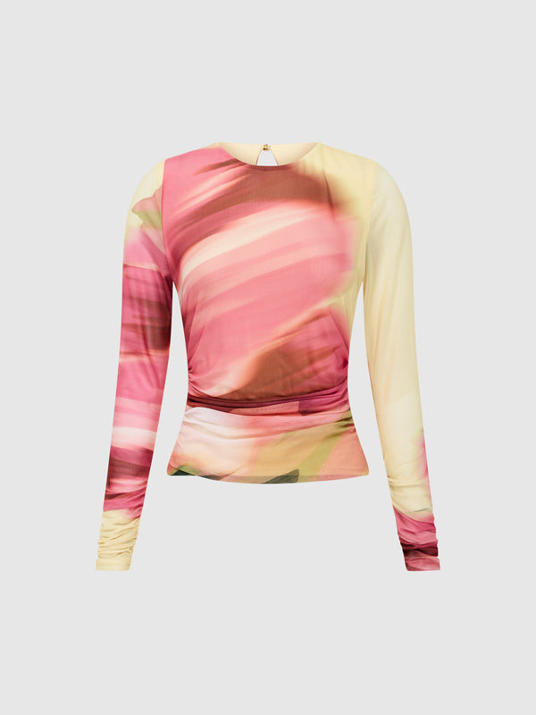 SHEIKE Sabrina Top Floral 1007845 Ghost Image