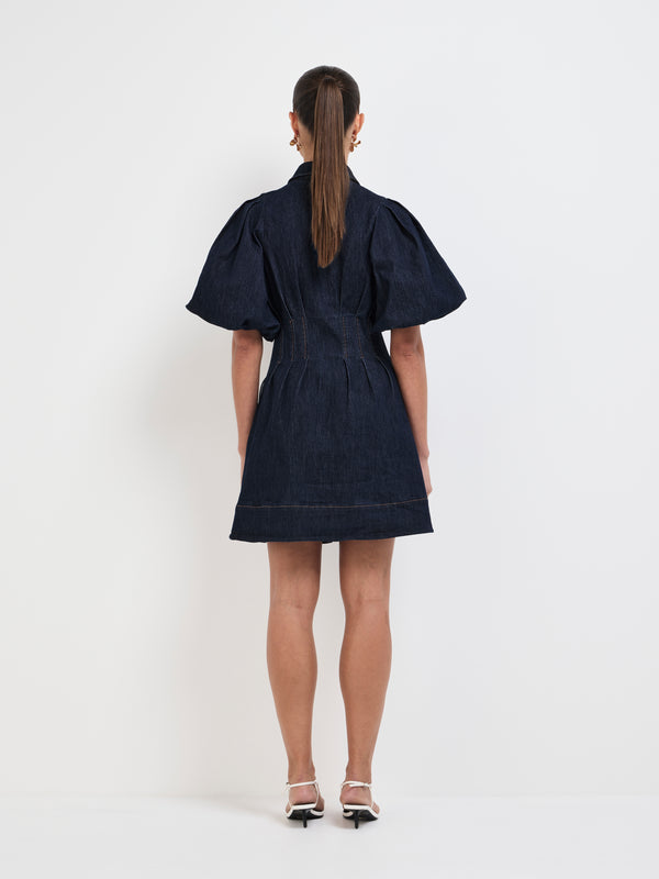 SHEIKE Blaire Mini Dress Indigo 1007849 Back Image