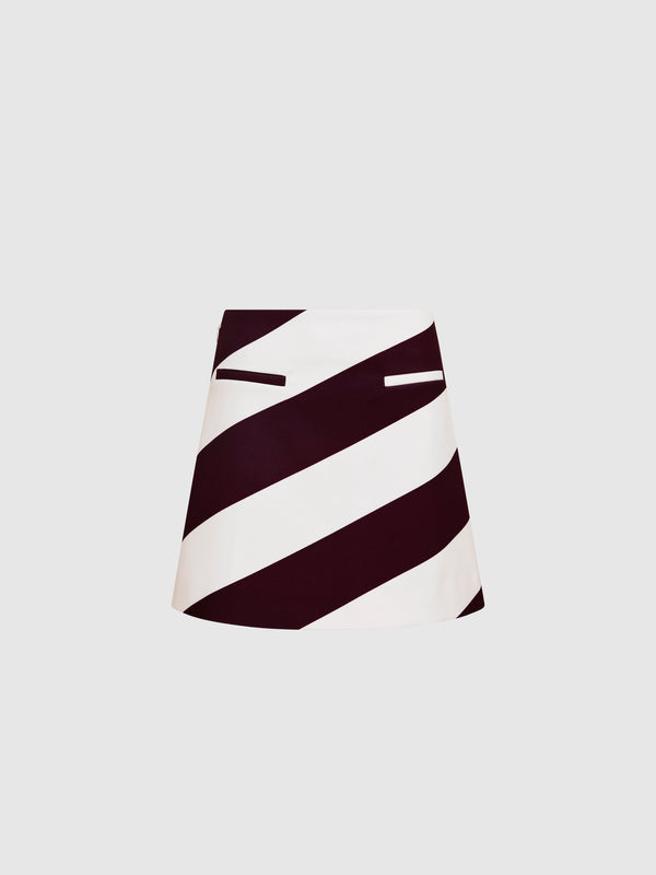 SHEIKE Lola Mini Skirt Stripe 1007736 Ghost Image
