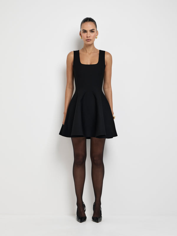 Size8 SHEIKE Galleria Knit Dress Black 1007863 Front Image