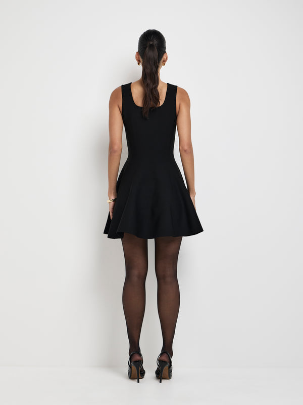 SHEIKE Galleria Knit Dress Black 1007863 Back Image