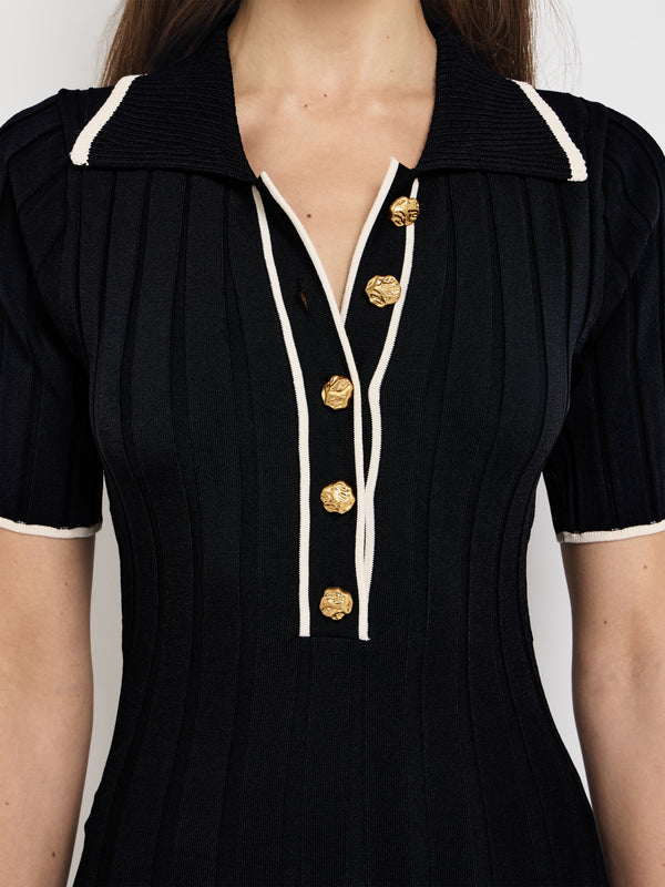 SHEIKE Bambi Midi Dress Black 1007879 Fabric Image