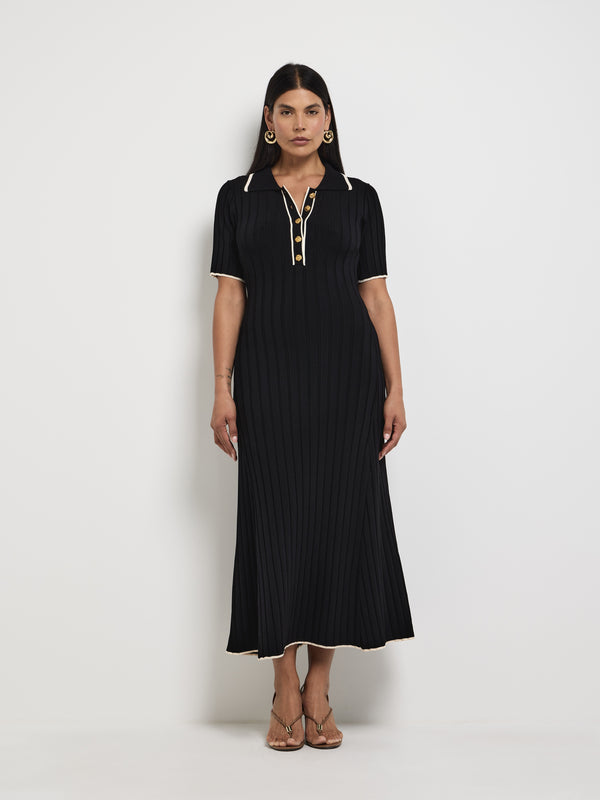 SIze12 SHEIKE Bambi Midi Dress Black 1007879 Front Image