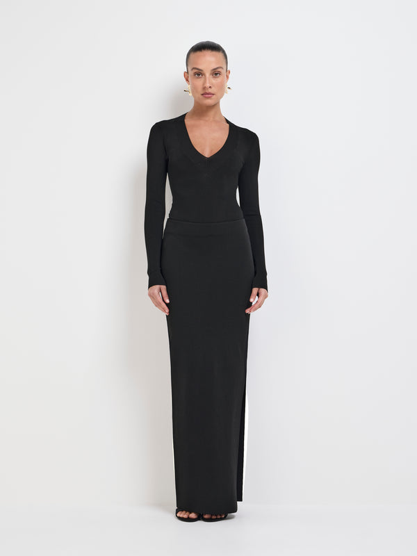 SHEIKE Maci Knit Skirt Black 1007890 Front Image