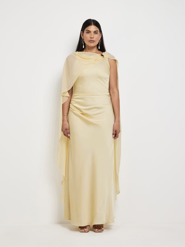 Size12 SHEIKE Sofia Gown Lemon 1007902 Front Image
