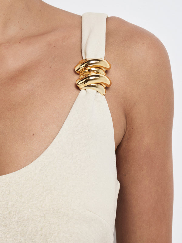 SHEIKE Azaria Mini Dress Ecru 1007921 Fabric Image