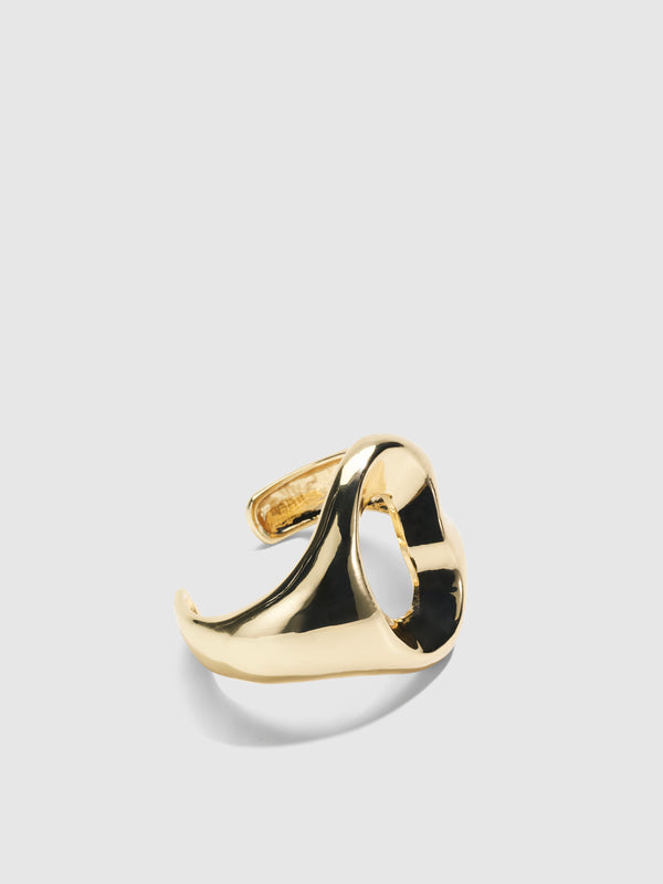 SHEIKE Celine Bangle Gold 1007930 Detail Ghost Image