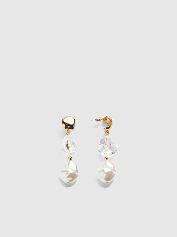 SHEIKE Mia Earrings Gold 1007937 Detail Ghost Image