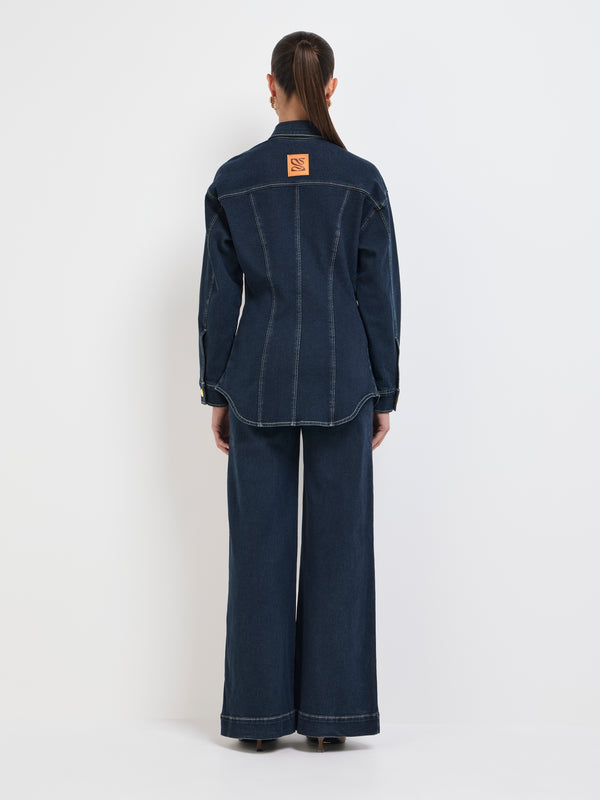 SHEIKE Broadway Denim Short Indigo 1007943 Back Image