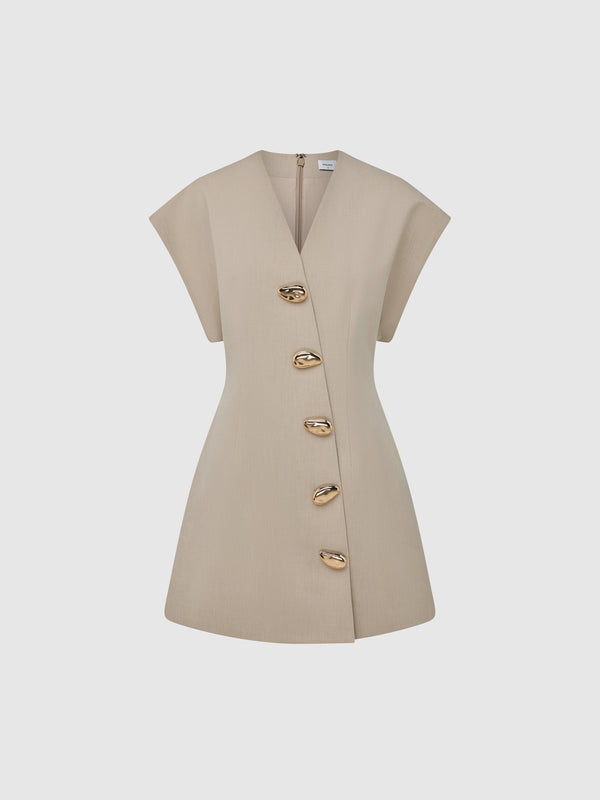 SHEIKE Rosalie Mini Dress Mushroom 1007962 Ghost Image