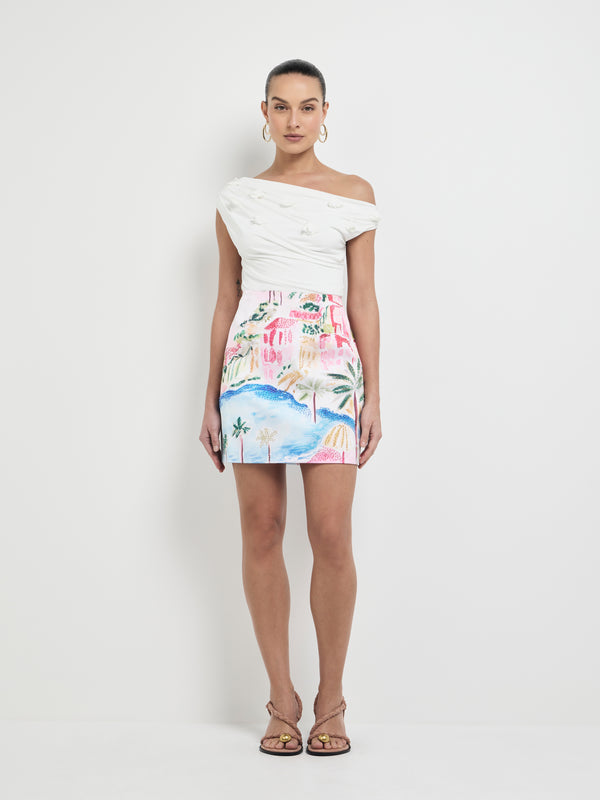 SHEIKE Riviera Mini Skirt Print 1008000 Front Image Styled