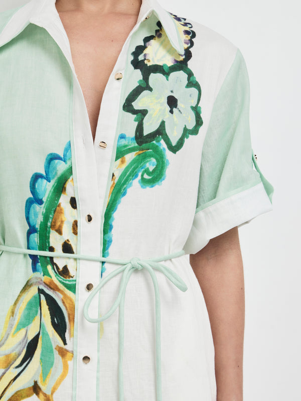 SHEIKE Dreamer Midi Dress Paisley 1008009 Close Up Image